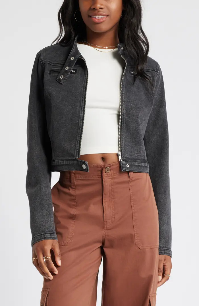 Zip Front Denim Jacket | Nordstrom