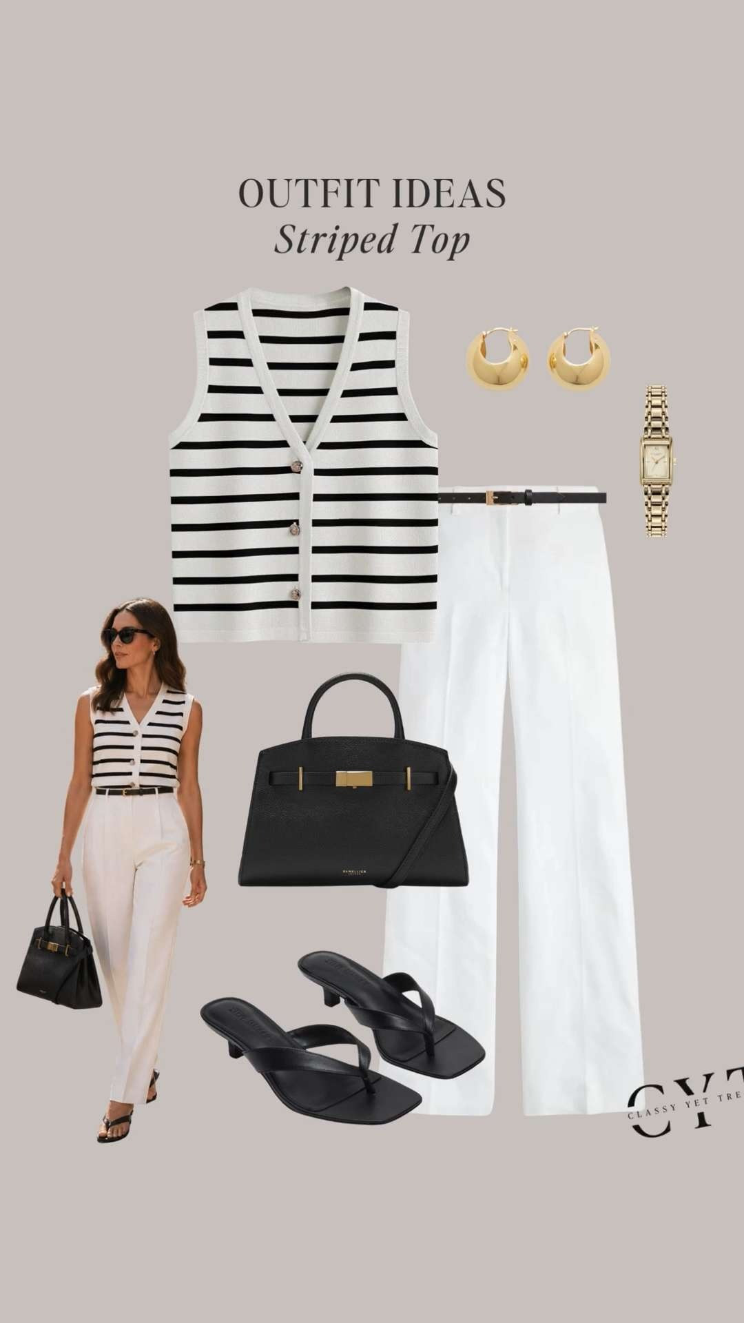6 Minimal Chic outfits with a black striped top ☀️ Coming Soon!  The NEW Minimal Chic Summer Capsule Wardrobe will be published on May 4.  Look effortless and refined wearing these outfits featuring a black striped top.  All the clothes, shoes and accessories will be in the Minimal Chic Summer Capsule ✔️ 

#quietluxury #oldmoney #effortlessstyle #capsulewardrobe #outfitinspo
 

 #LTKootd #LTKOver40