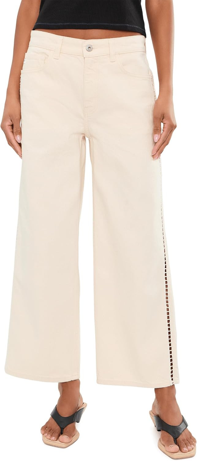 AG Adriano Goldschmied Women's Saige Wide Leg Crop Jeans | Amazon (US)