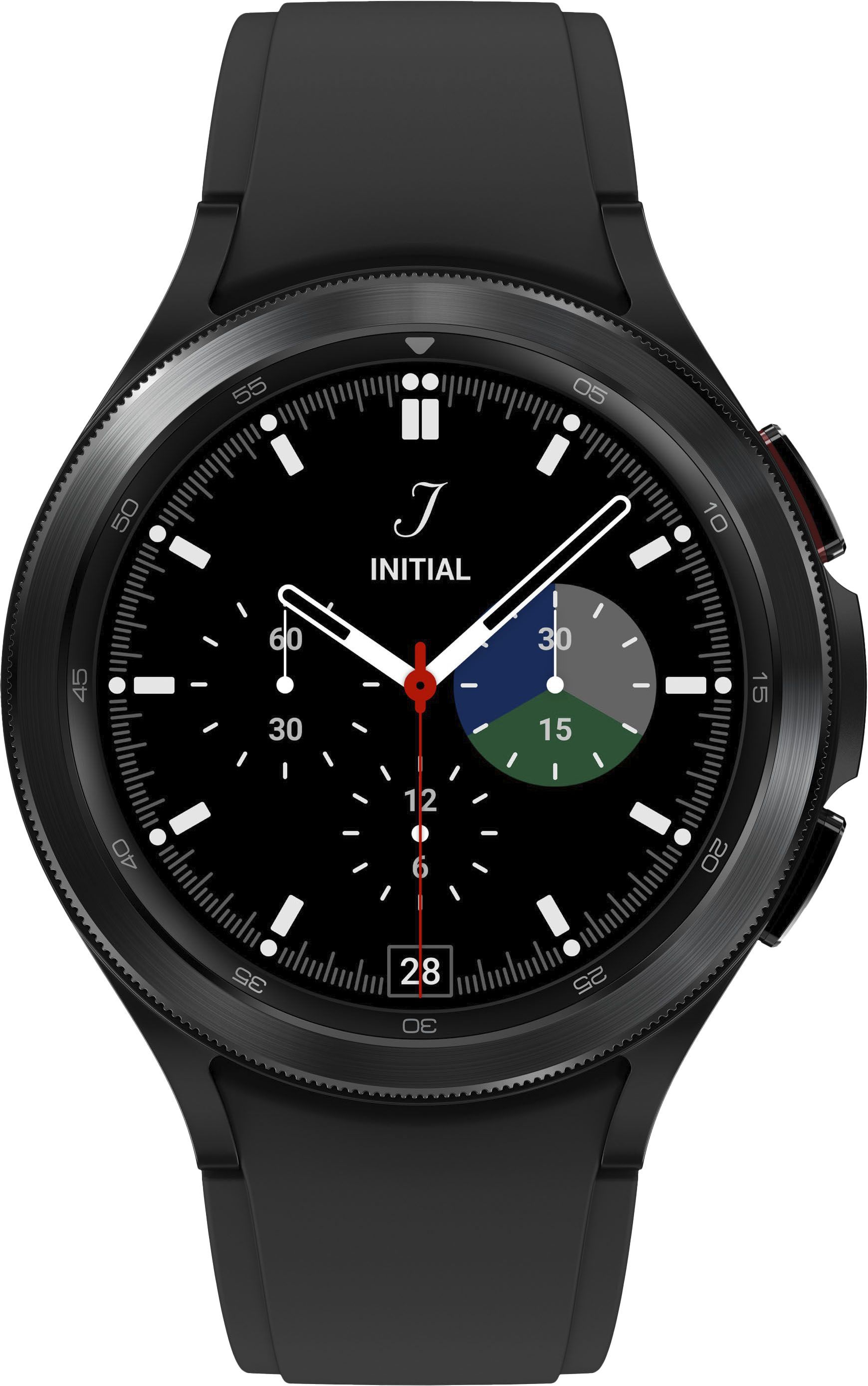 Samsung Geek Squad Certified Refurbished Galaxy Watch4 Classic Stainless Steel Smartwatch 46mm BT... | Best Buy U.S.