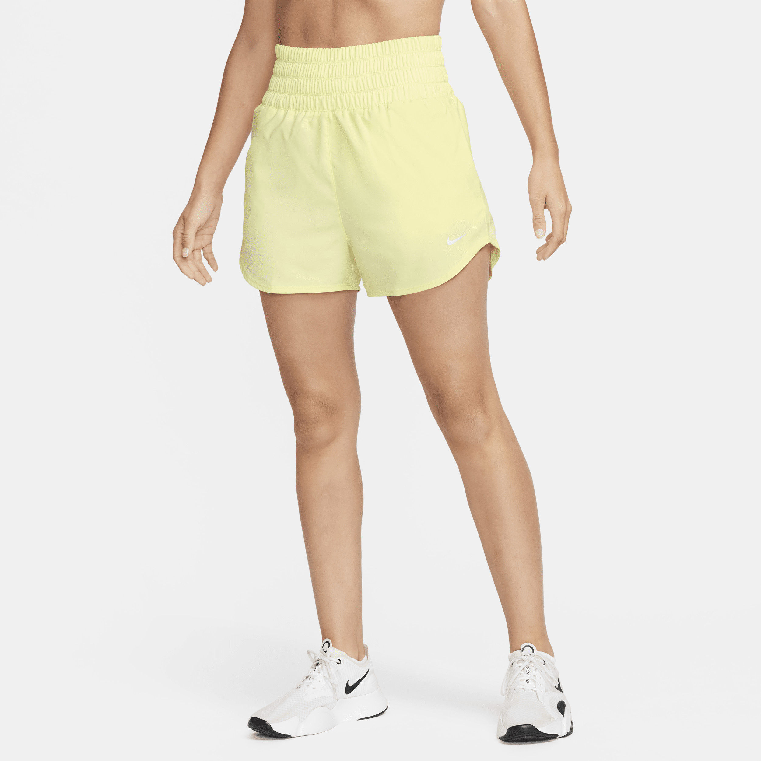 Nike Women's One Dri-FIT Ultra High-Waisted 3" Brief-Lined Shorts in Green, Size: XS | DX6642-331 | Nike (US)