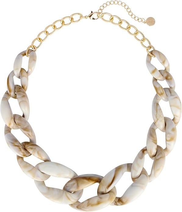 Coiris Statement Chunky Acrylic Chain Link Choker Necklace Fashion Women Collar Necklaces Acrylic... | Amazon (US)