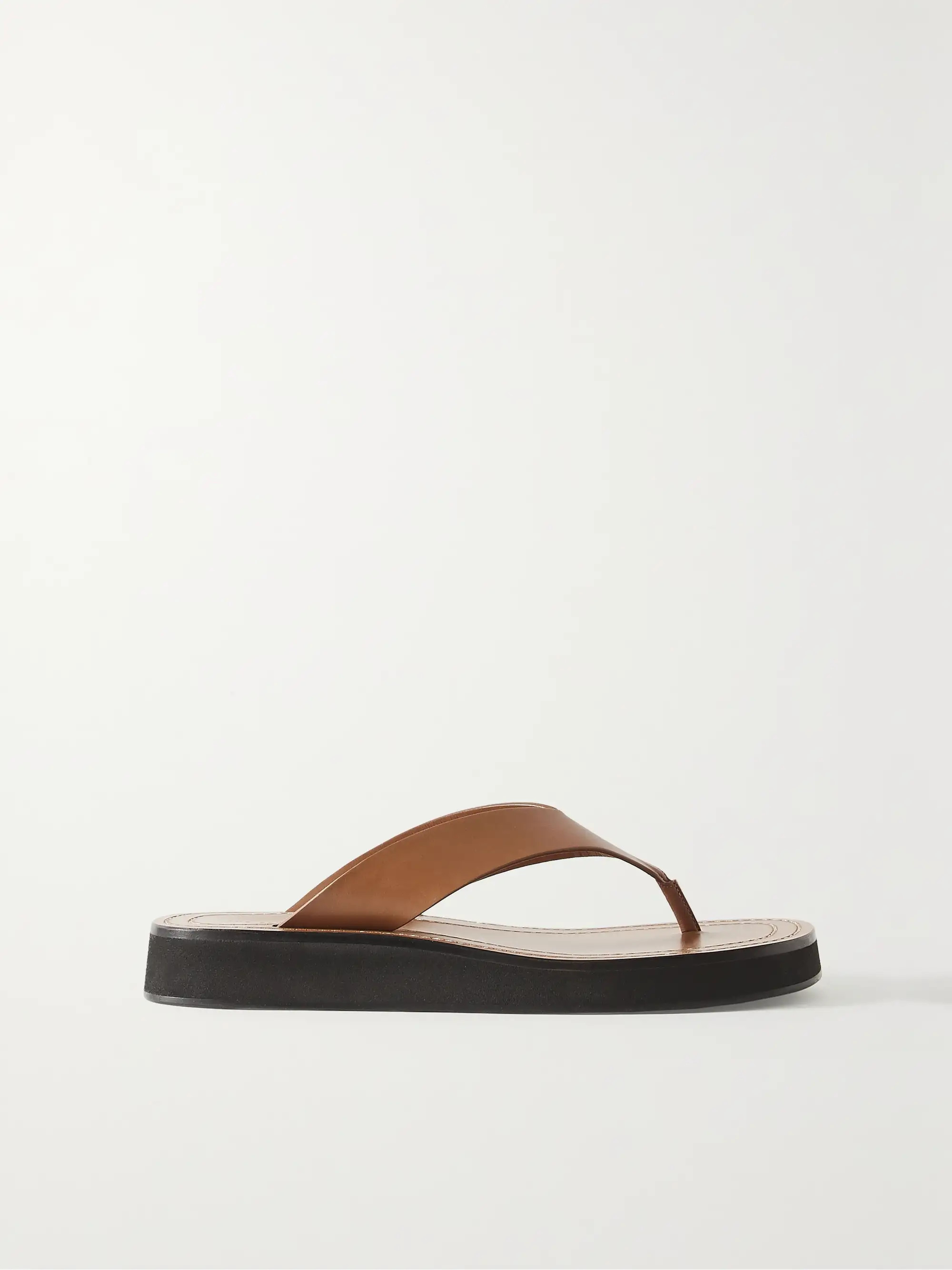 THE ROWGinza leather platform flip flops | NET-A-PORTER (UK & EU)