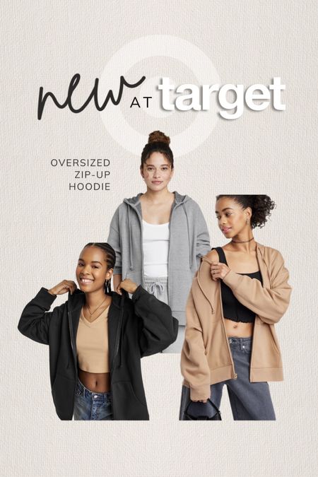 NEW oversized zip-up hoodie at target 😍

Target Style, Spring Fashion, Neutral Style

#LTKunder50 #LTKU #LTKFind