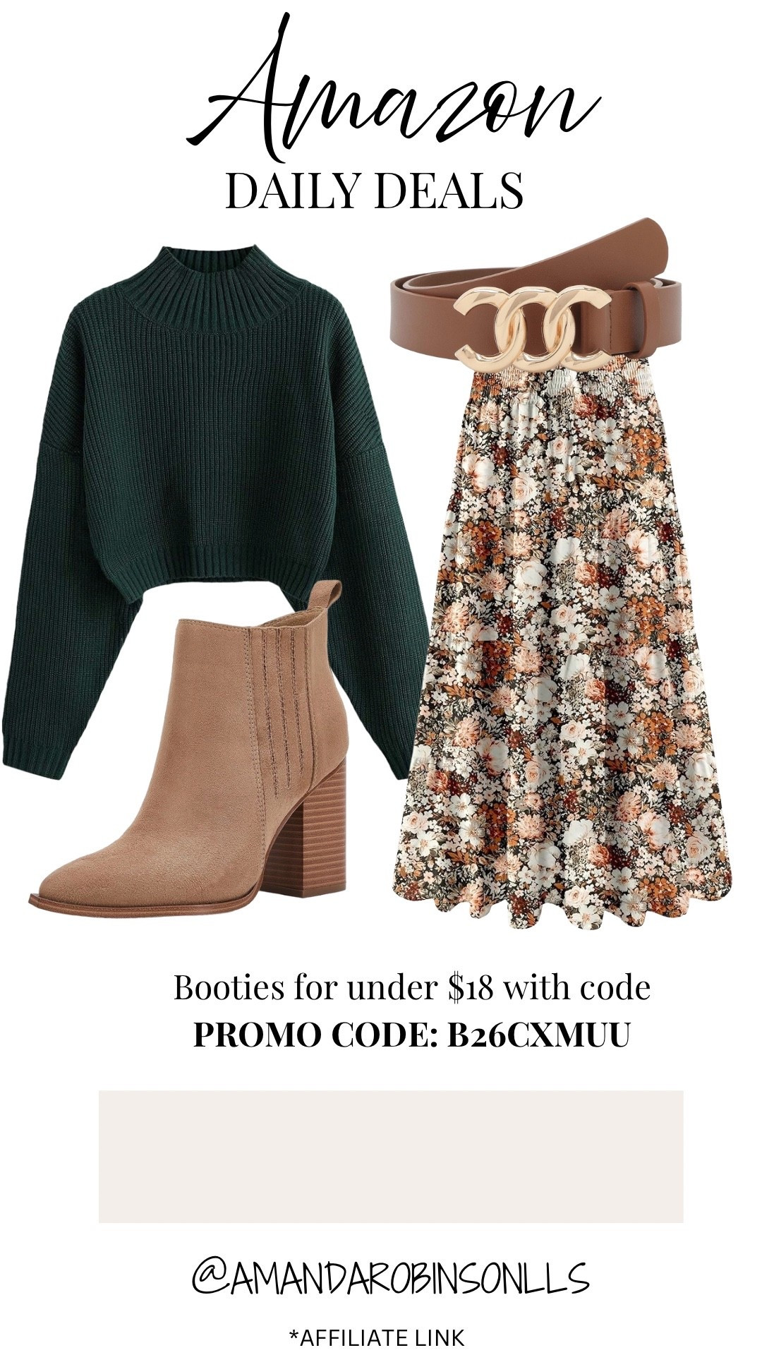 Amazon daily deals
Maxi skirt and booties fall outfit 

#LTKSaleAlert #LTKStyleTip #LTKFindsUnder50