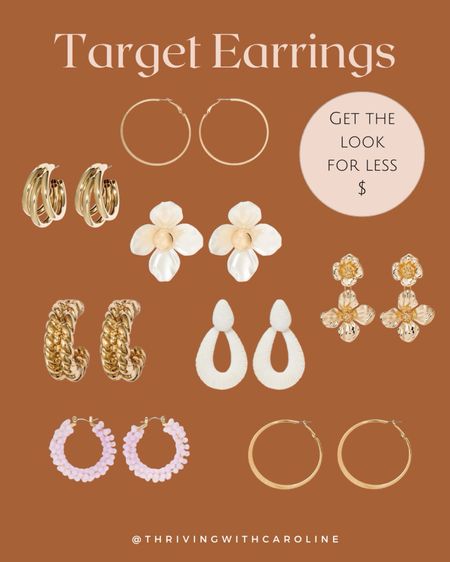 Target Earrings that have the expensive look for less money! Love these! 

#LTKstyletip #LTKfindsunder50 #LTKU