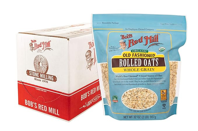 Bob's Red Mill Organic Old Fashioned Rolled Oats, 32-ounce (Pack of 4) | Amazon (US)