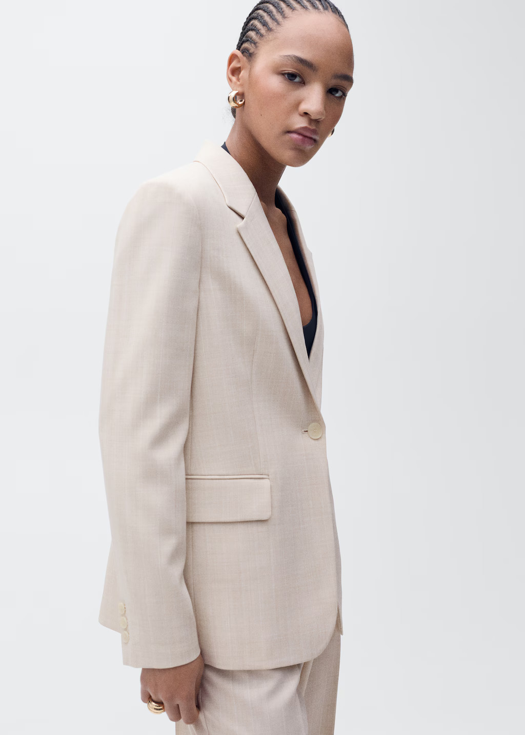 Structured suit jacket - Women | MANGO United Kingdom | MANGO (UK)