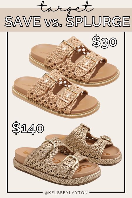 Target new arrival, sandals, save vs splurge 

#LTKSeasonal #LTKfindsunder50 #LTKshoecrush