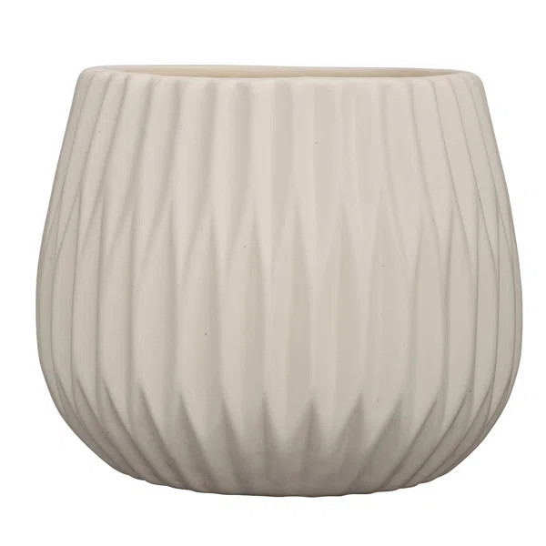 Bolen Fluted Stoneware Pot Planter | Wayfair North America