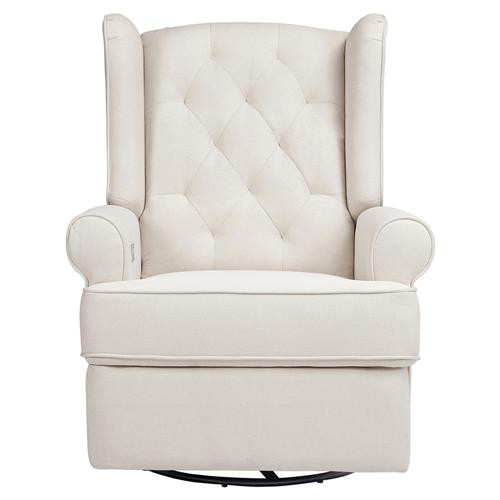 Namesake Harbour Modern Classic Cream Eco-Performance Electronic Recliner and Swivel Glider with ... | Kathy Kuo Home