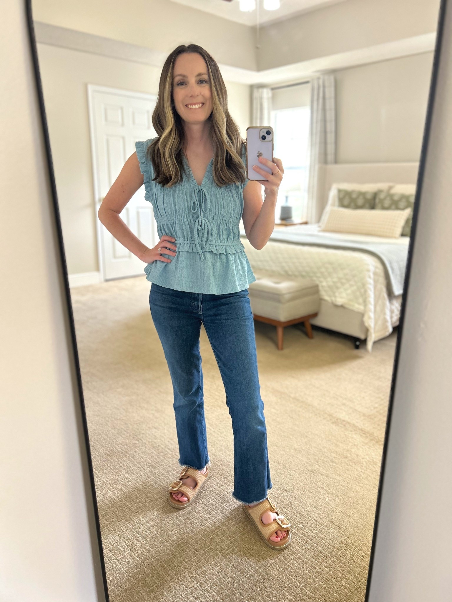 This shirt on repeat. Outfit for Bible Study today called for comfy cute!

This would make an adorable outfit for teachers, a lunch date, or casual workwear !

#LTKPetite #LTKWorkwear