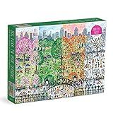 Michael Storrings Dog Park in Four Seasons 1000 Piece Puzzle from Galison - Beautiful 1000 Piece ... | Amazon (US)