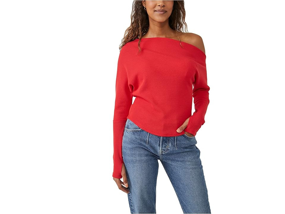 Free People Fuji Thermal (Fiery Red) Women's Clothing | Zappos