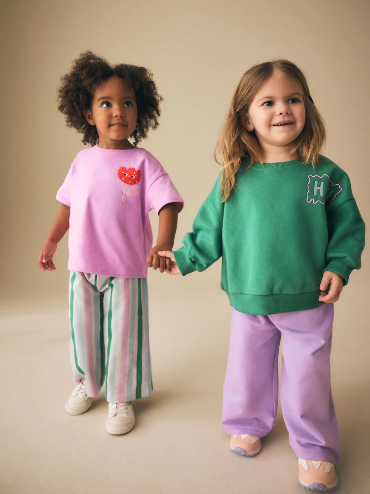 Green/Pink Top & Trousers Set 2 Pack (3mths-7yrs) | Next US