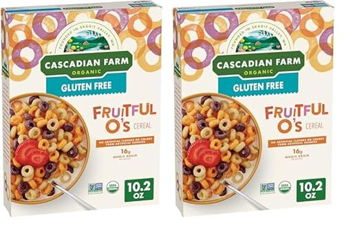 Cascadian Farm Organic Fruitful O's Cereal, Gluten Free, 10.2 oz. (Pack of 2) | Amazon (US)