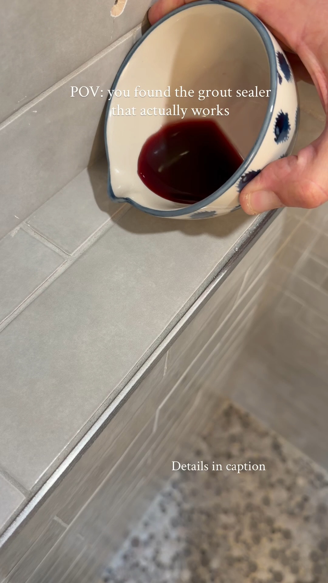 Most people don’t realize tile grout should actually be sealed… and this is exactly why.

Grout is porous, so when it isn’t sealed it absorbs moisture, spills, soap residue, and dirt over time. That’s usually why grout starts looking dingy even when the tile still looks clean.

Sealing it creates a protective barrier that helps:
• repel stains and spills
• prevent moisture from soaking in
• reduce mold and mildew buildup
• keep grout looking cleaner much longer
• make regular cleaning way easier

This grout sealer was honestly so simple to apply. The whole process was quick but made a big difference and will protect our tile long term.

You can literally see in the video how spills wipe right off and water beads instead of soaking in.

If you have tile in your home, save this for later — sealing grout is one of those small things that makes a big difference over time.


#LTKSeasonal #LTKHome #LTKSaleAlert