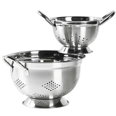 Prep and Tools Basic Essentials 2 Piece Stainless Steel Colander Set | Wayfair North America