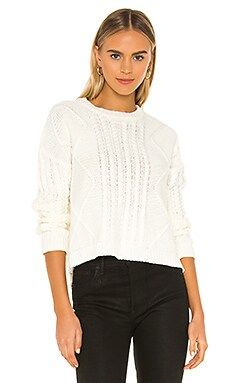 superdown Reese Crew Neck Sweater in White from Revolve.com | Revolve Clothing (Global)