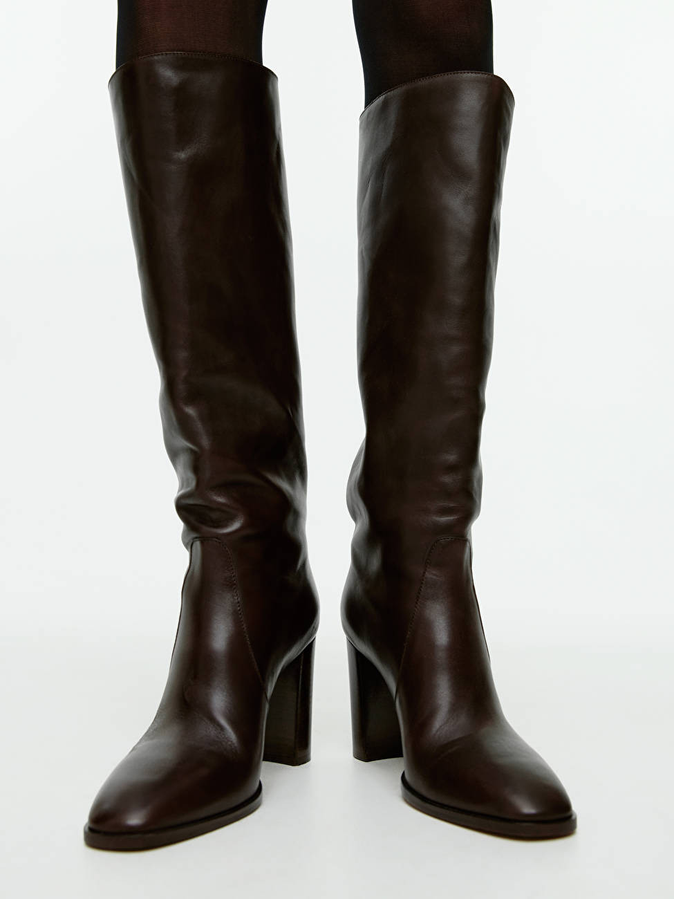 Knee-High Leather Boots | ARKET (US&UK)
