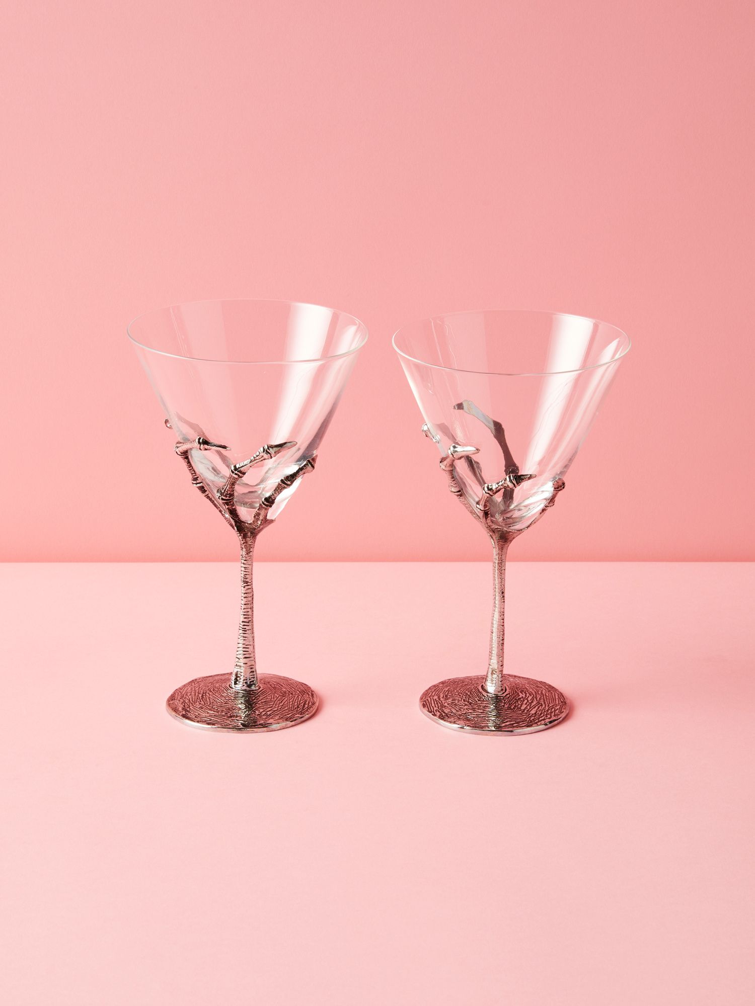 2pk 8in Metal Hand Martini Glasses | HomeGoods