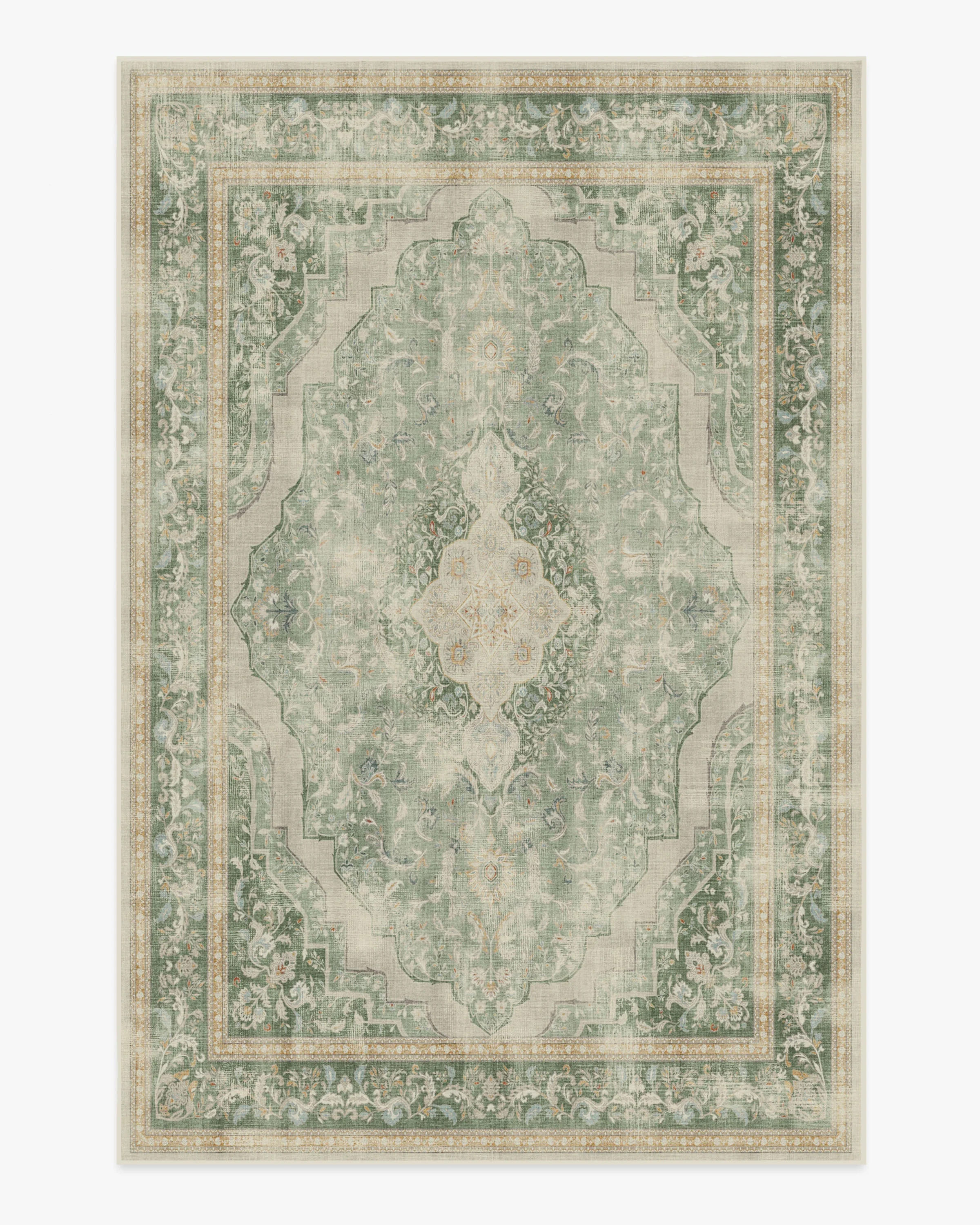 Adeline Natural Sage Rug | Ruggable
