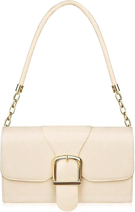 Shoulder Bag for Women, Cute Soft PU Leather Small Crossbody Purses Handbags, Trendy Underarm Bag... | Amazon (US)