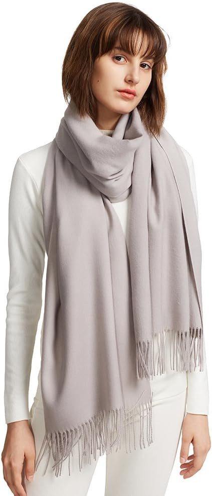 MaaMgic Schal Damen Warm Herbst Winter unifarben Baumwolle mit quasten/fransen, 40+ Farben Einfar... | Amazon (DE)