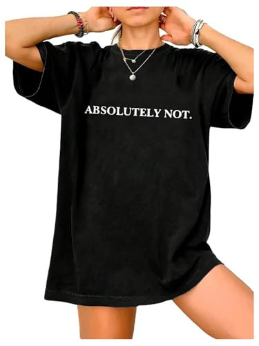 SOLY HUX Women's Letter Graphic Tees Short Sleeve Crew Neck T Shirts Casual Summer Tops Black Letter Medium | Amazon (US)