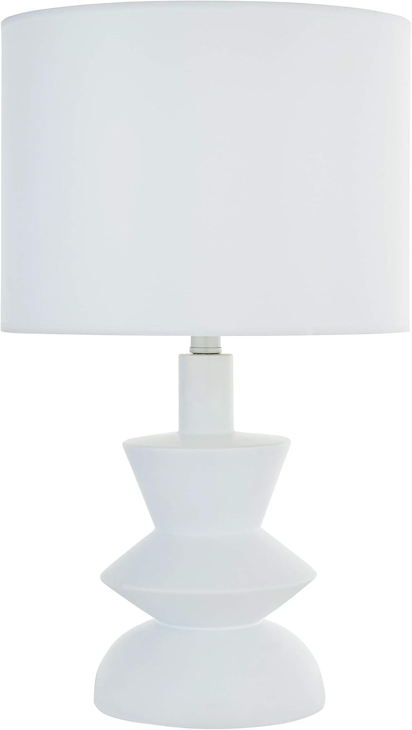 Rivet Mid-Century Contemporary Table Lamp with Bulb, 21"H, White | Amazon (CA)