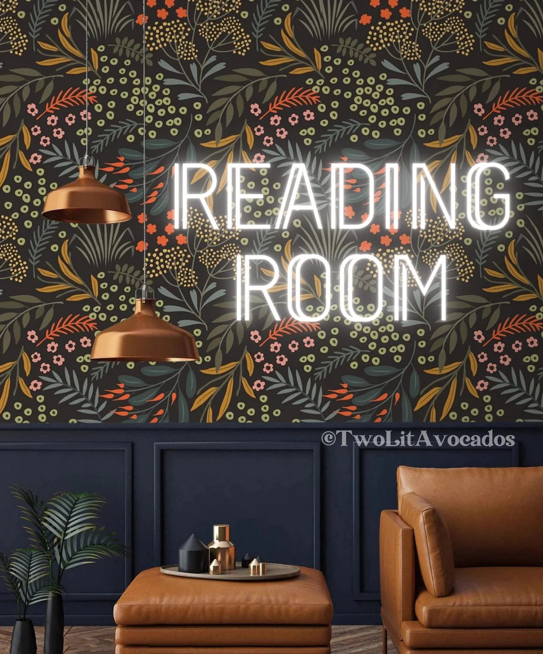 Reading Room Neon Sign Custom Neon Modern Boho Home Decor - Etsy | Etsy (US)