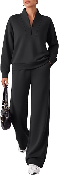 EFAN Womens Sweatsuits 2 Piece Lounge Sweat Sets Modal Blend Tracksuits | Amazon (US)