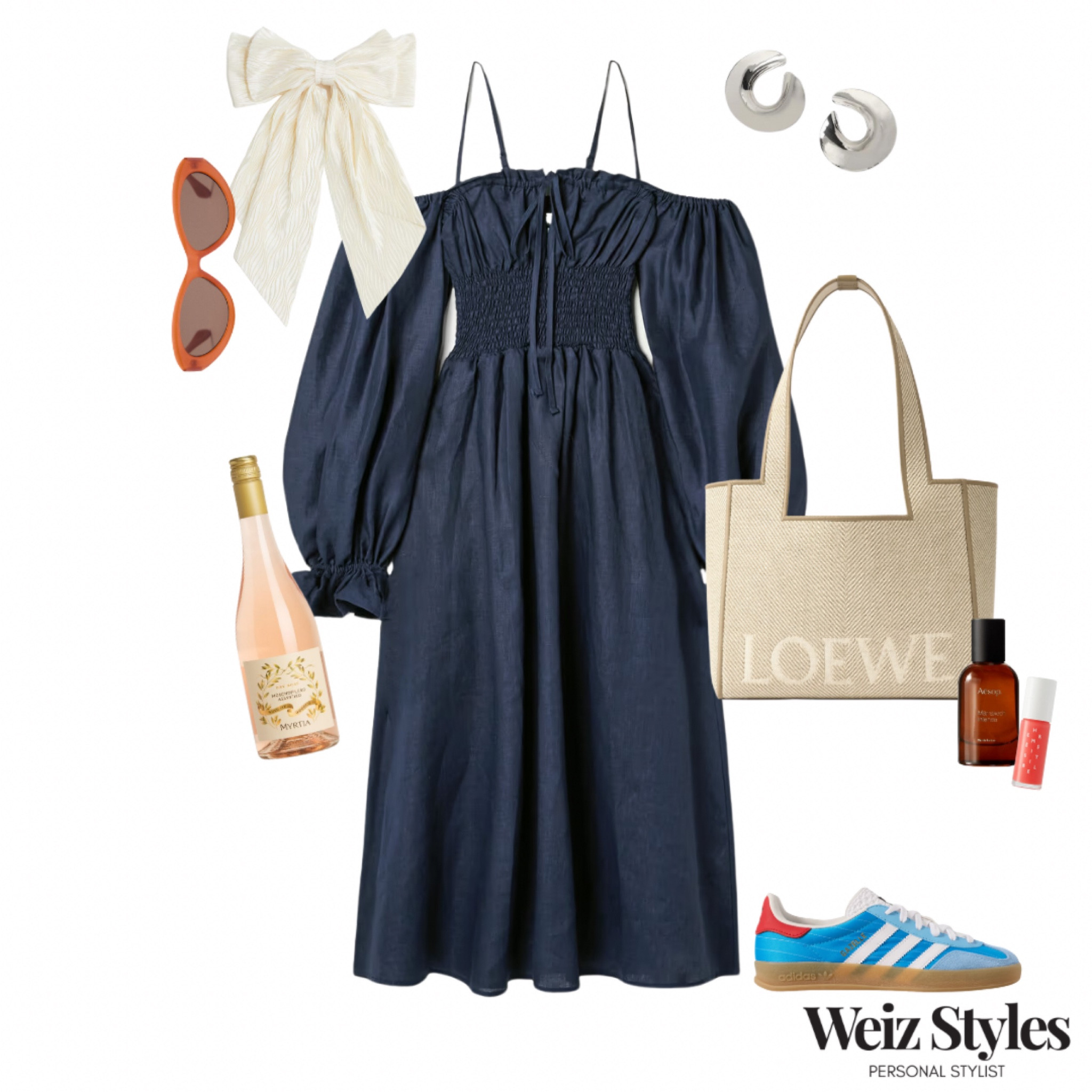 How cool is this outfit? I love the juxtaposition of the feminine dress and the colourful street style trainers: a super stylish combination ✨ perfect for a Sunday lunch (don’t forget the wine! 🍷)

Head to www.weizstyles.com to find out more about how I can help you on your style journey 💖

Louise x

Trainers, adidas, sambas, net a porter, casual, cool, chic, feminine, blue, colour, Loewe, handbag, bag, perfume, lip, lip gloss, lipstick, earrings, hoops, silver, hairband, hair, accessories, hair clip, bow, white, cute, pretty, H&M, mango, sunglasses, summer, ootd, Weiz styles, outfit ideas, outfit of the day, wine, rose, M&S, Sunday lunch, sophisticated , street style, cool mum, London, stylish, trend, maxi dress, midis dress, dresses, flowery, romantic, styling, personal shopping, flat lay, shop the look

#LTKsummer #LTKstyletip #LTKuk