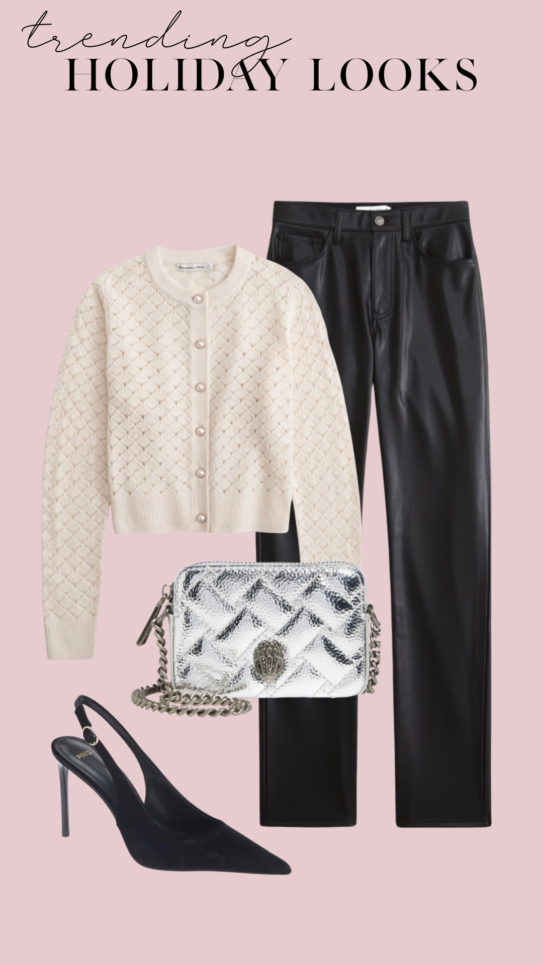 Women’s holiday outfit holiday party outfit on sale women’s Christmas outfit Abercrombie, leather pants size 23s

#LTKHoliday #LTKgrwm