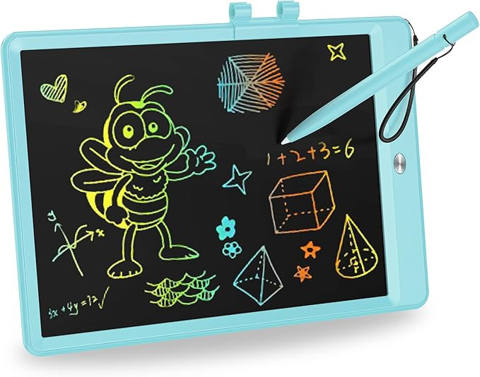KOKODI LCD Writing Tablet, 10 Inch Colorful Toddler Doodle Board Drawing Tablet, Erasable Reusabl... | Amazon (US)