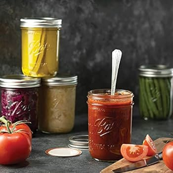 Ball Wide Mouth Mason Jars 16 oz [5 Pack] With mason jar lids and Bands, Ball mason jars 16 oz - ... | Amazon (US)