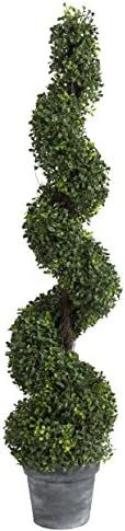 A&B Home 29287 Spiral Boxwood Artificial Topiary Tree, 48-Inch | Amazon (US)