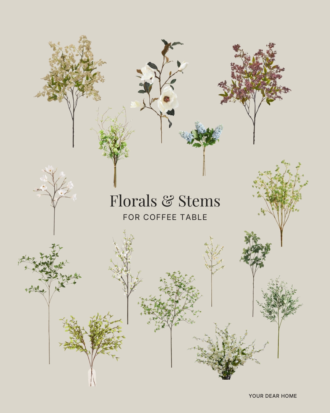 Nothing completes a coffee table like a good set of stems. They add height, movement, and make the entire setup feel fresh and alive. 

 #LTKHome