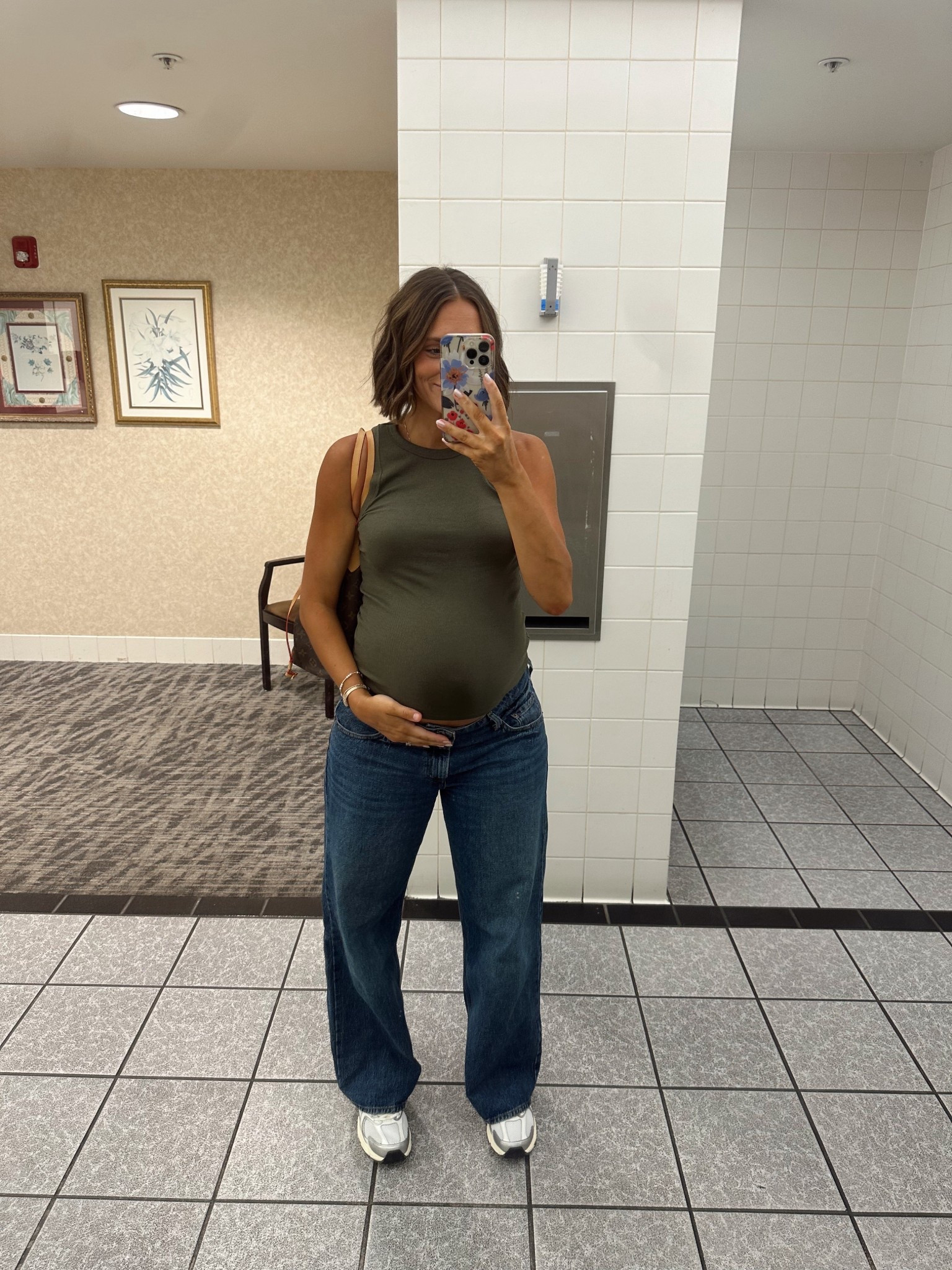 best low rise pregnancy jeans!!! #target #newbalance #pregnancy 

#LTKBaby #LTKFindsUnder100 #LTKBump