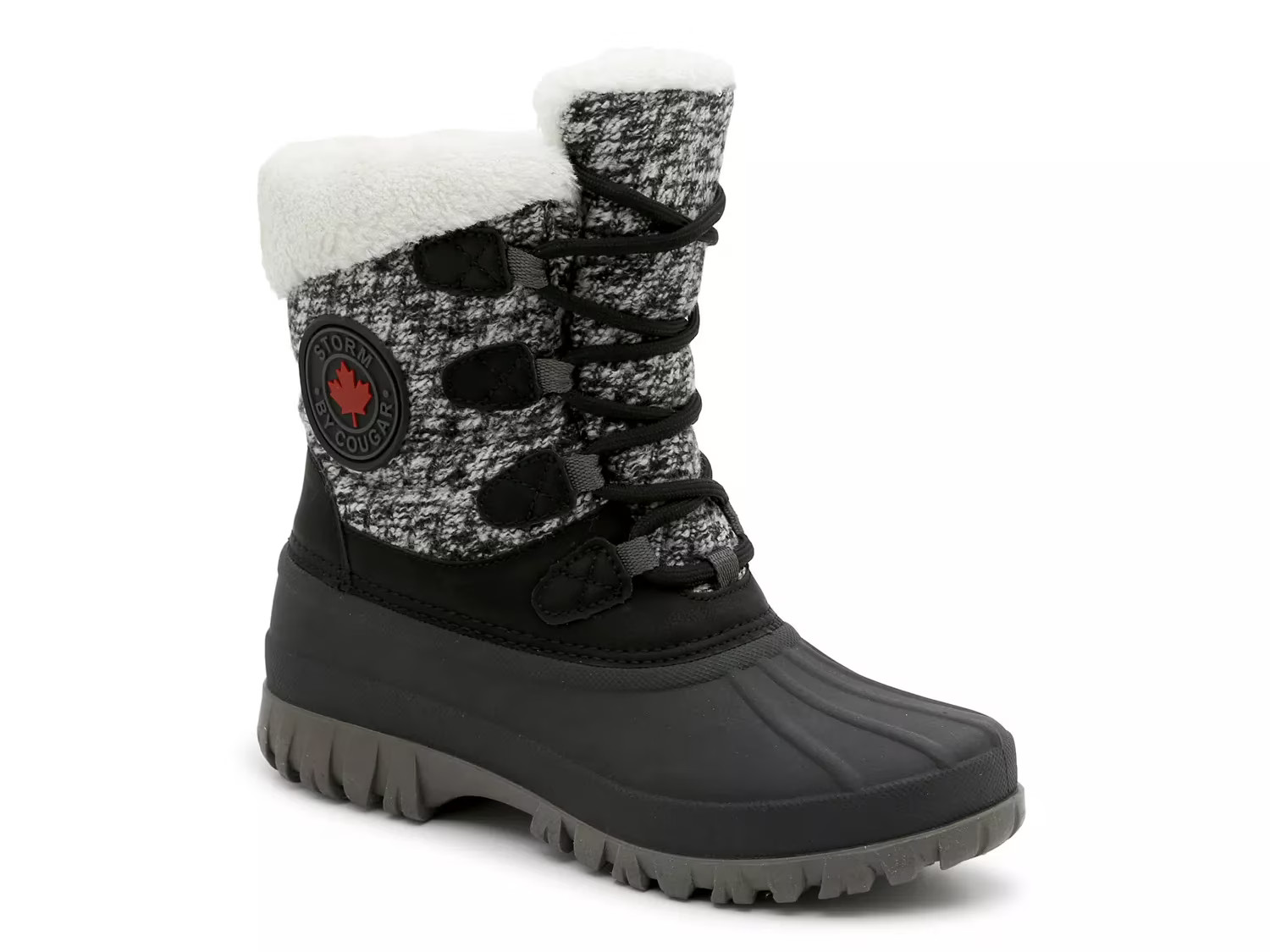 Storm by Cougar Camp Snow Boot | Women's | Black/White | Size 6 | Boots | Bootie | Snow | DSW