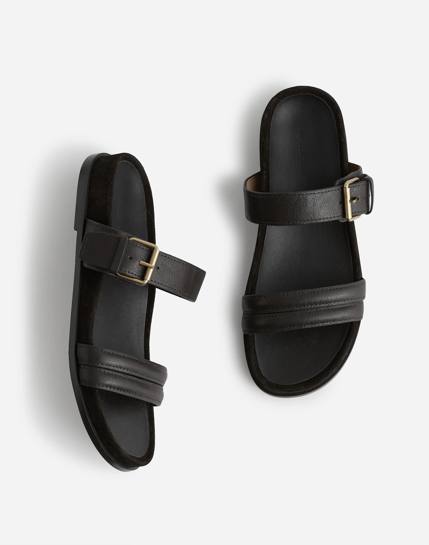 The Dara Double-Strap Slide Sandal | Madewell | Madewell