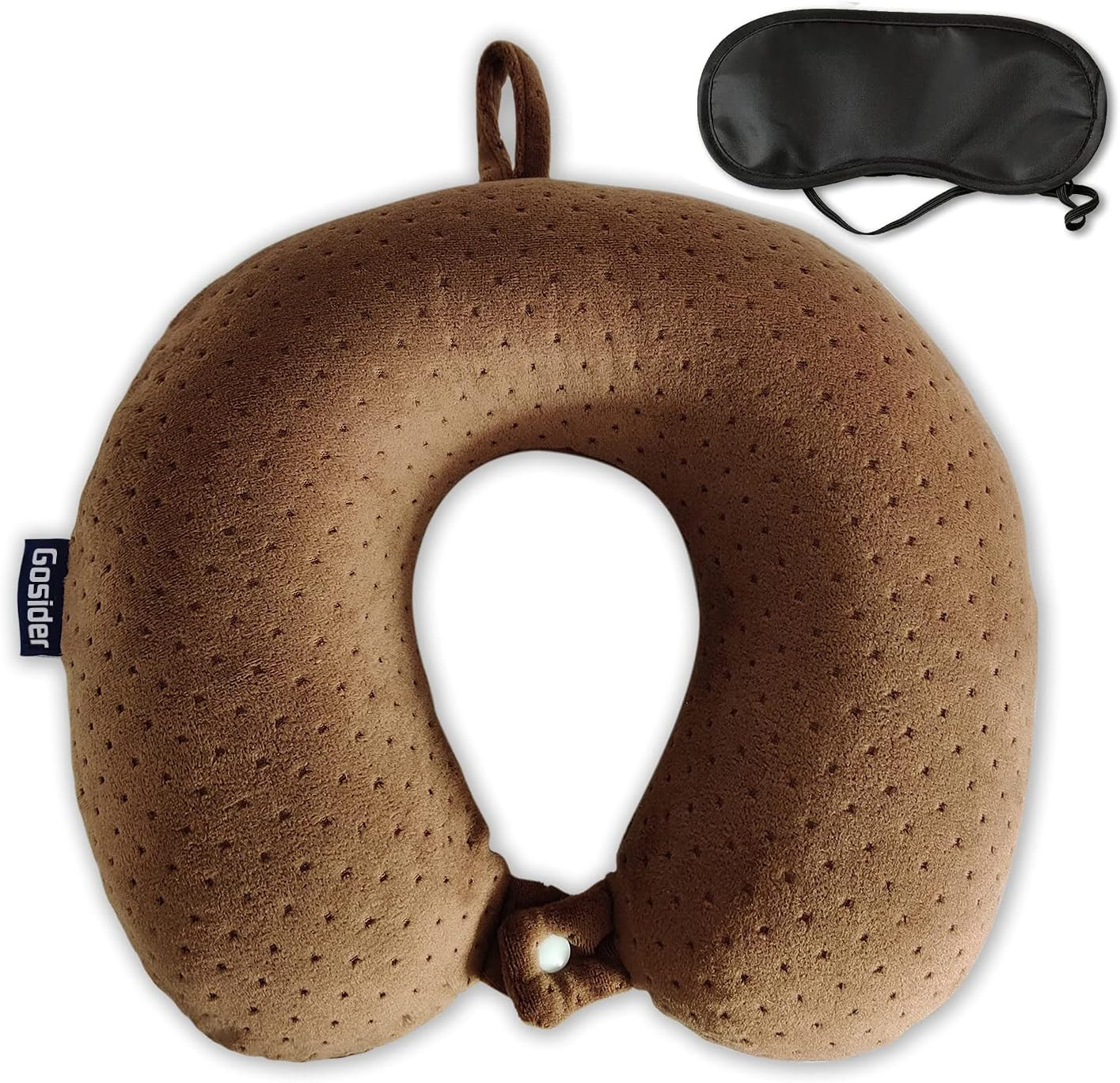 Memory Foam Travel Pillow, U Shape Neck Pillows, Brown | Amazon (US)