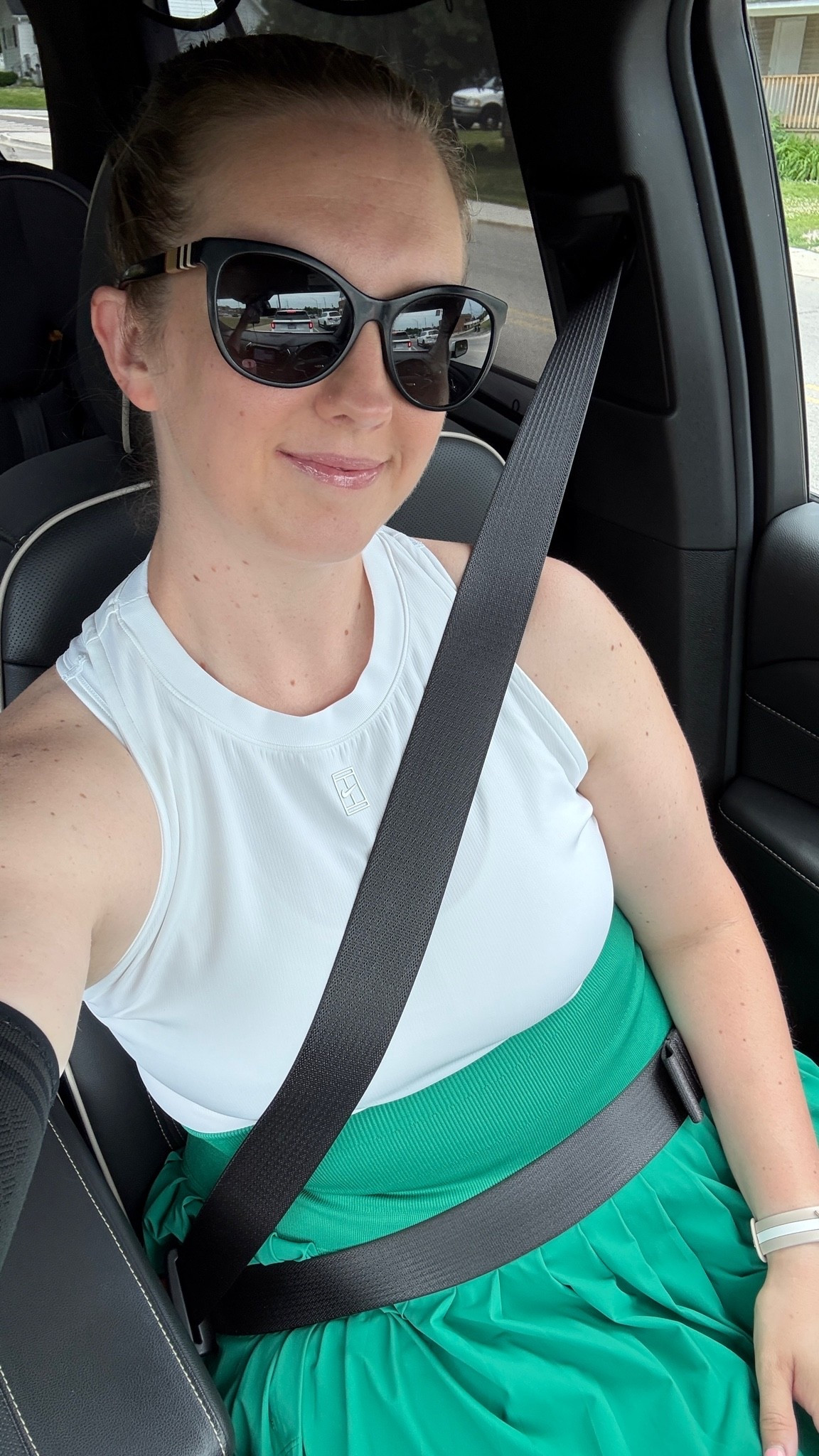 Quite possibly one of my favorite summer tennis court looks! Feels very crisp and bright. Love this tennis outfit style.

#LTKActive #LTKSeasonal #LTKMidsize