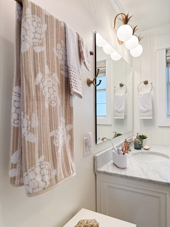 Coastal bathroom renovation.  

#LTKHome