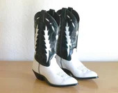 Vintage Code West White Lightning Western Cowboy Boots sz 6M Made in U.S.A. - Etsy | Etsy (US)