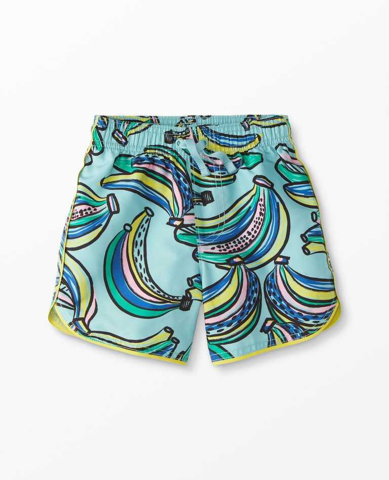 Print Dolphin Vent Swim Trunks | Hanna Andersson