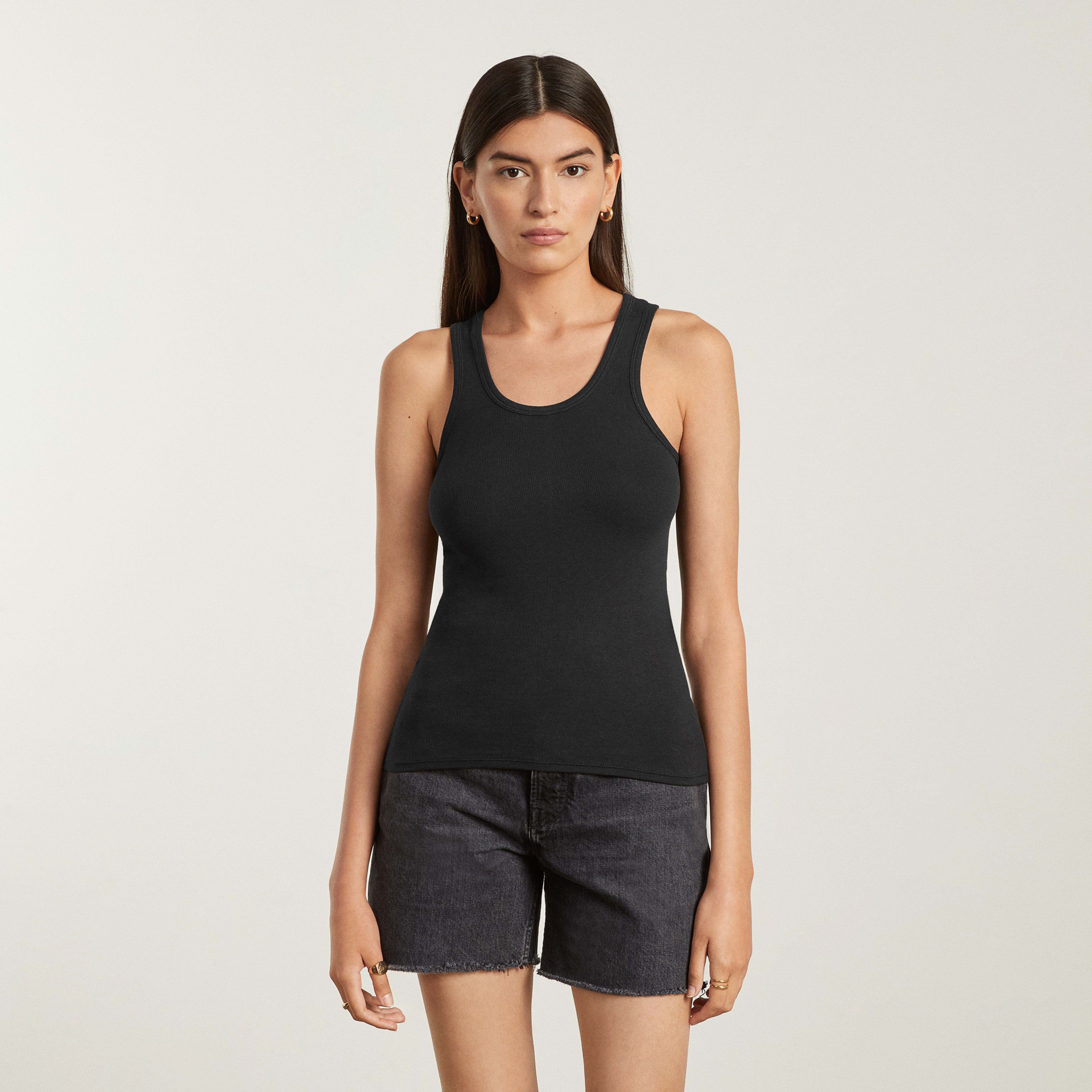 The Pima Micro-Rib U-neck Tank | Everlane