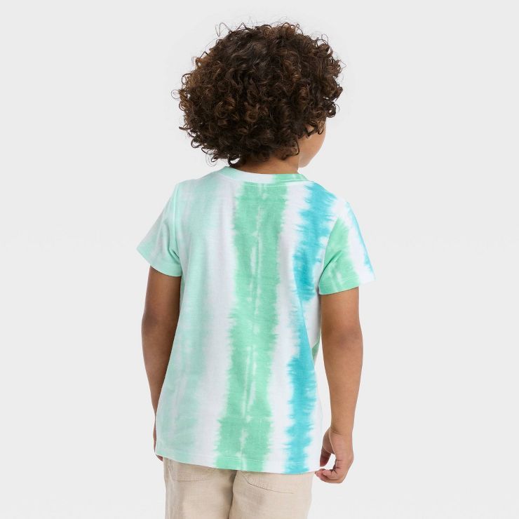 Toddler Boys' 3pk Short Sleeve Tie-Dye T-Shirt - Cat & Jack™ Green/Orange | Target