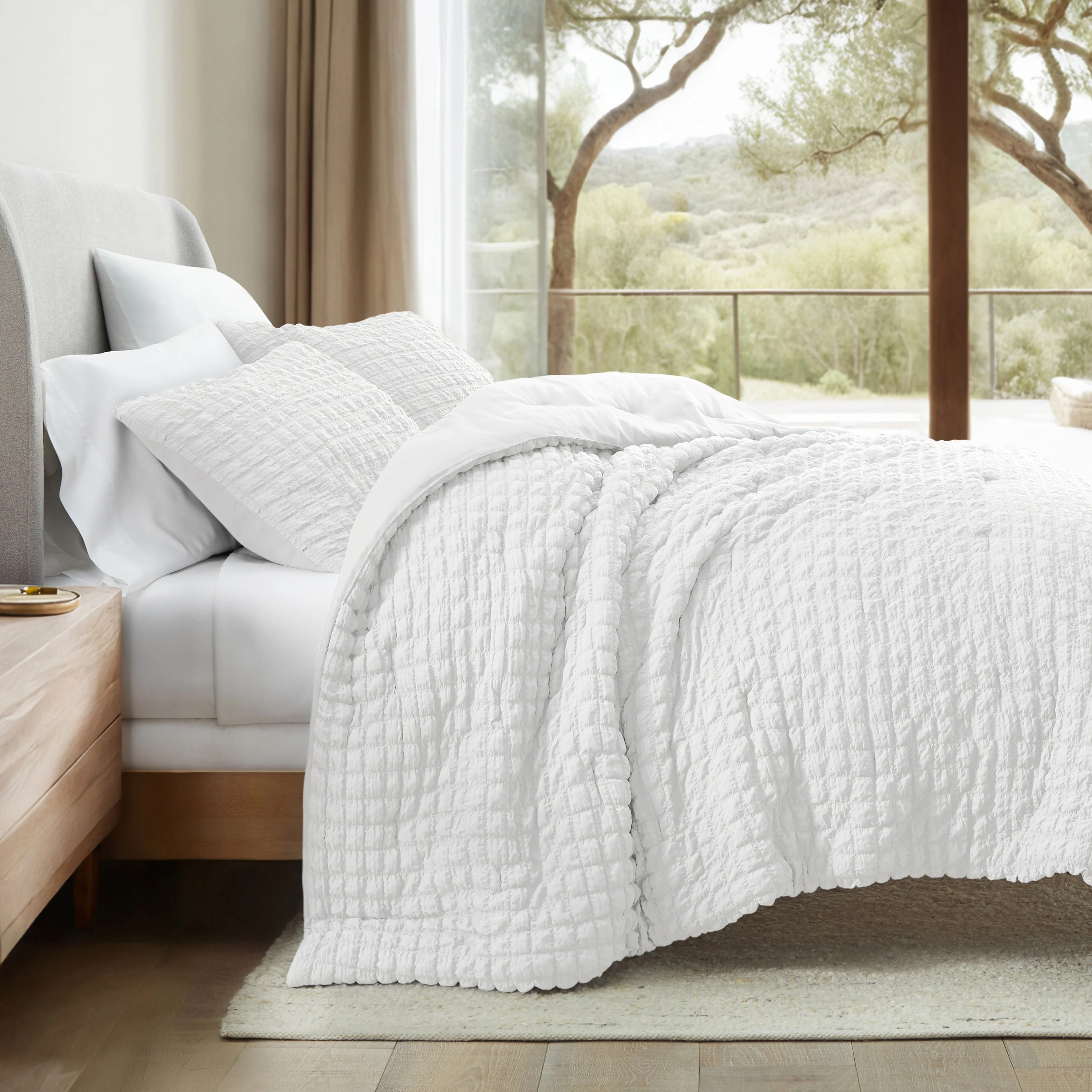 Seersucker Box Textured Comforter Set | Linens & Hutch | Linens and Hutch