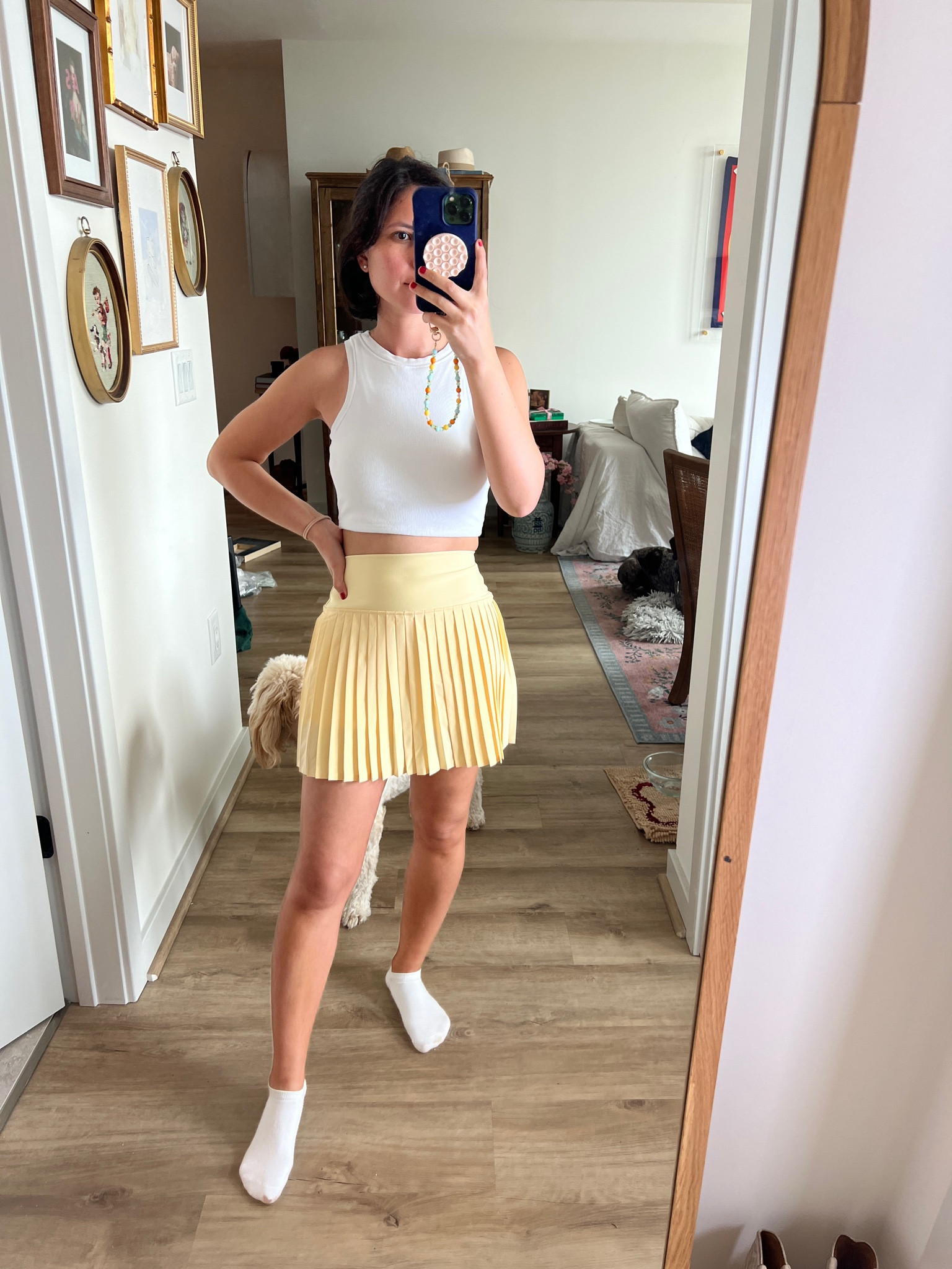 Top XS
Skirt XS

Tennis skirt, yellow skirt, tennis skort, pickleball, petite, Abercrombie active, you, built in bra, cropped tank, white tank, ribbed tank, brami

#LTKFindsUnder100 #LTKFindsUnder50 #LTKStyleTip